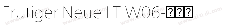 Frutiger Neue LT W06字体转换